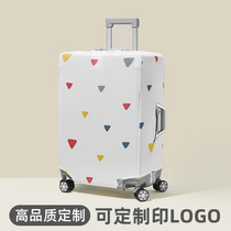 Customizable printed LOGO wear-resistant luggage cover luggage case protective cover tie rod travel leather case jacket dust cover