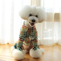 Treasure Dependents Pet Pooch Classic Color Plaid Full Cotton Comfy Shirt Casual 100 Lap Clothing Day Long Sleeves Shirt