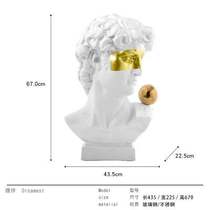 New crafts abstract European David sculpture ornaments Model room Hotel art Apollo creative character decoration