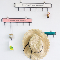 Small freshener KEY HOOK KEY HOOK WALL HUNG CONTAINING WALL HANGER CREATIVE HOME NORDIC CLOTHING CAP SHELF