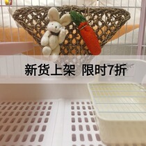 Rabbit Grinders Toy Dragon Cat Dutch Pig Cage Interior Anti-Guard Grass Mat Apple Wood Water Grass Mat Nibble On Board Mesh Toy