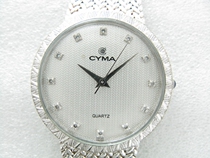 CYMA  Woven Chain” Swiss Quartz and Diamond-set Unisex Mens Watch