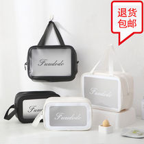 Waterproof cosmetic bag Net Red large capacity wash bag portable student large storage bag transparent portable storage bag