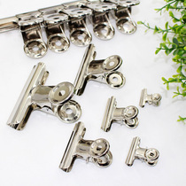 Metal round ticket clip drawing board clip metal ticket holder mountain clip round steel clip multiple specification folder