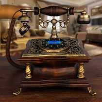 American antique telephone European telephone Home landline Classical solid wood living room fixed telephone new
