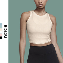 Special price-outside wearing yoga blouse women vest hooded sweatshirt sports vest woman high waist ruffles fitness vest Summer thin