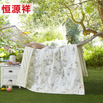 Hengyuanxiang cotton summer quilt cotton air conditioner machine washable summer quilt single double Children Summer kindergarten thin quilt