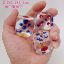 Large Crystal Dice acrylic sieve mahjong transparent color 35 flying chess points game toy