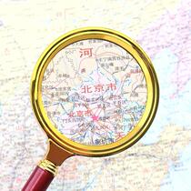 High-definition high-power anti-magnifying glass unexpectedly eye antique identification enlarged handle newspaper calligraphy and painting square household imitation magnifying crystal environment