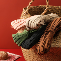 6mm imported color thin narrow elastic band flat elastic rubber band notebook strap thin baby durable rubber band