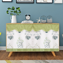 Non-perforated cabinet curtain occlusion cloth curtain Custom self-adhesive shoe cabinet Open book wardrobe dustproof partition door curtain