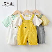 Baby pants men 1 a 3 years old baby pants cute foreign women cotton baby shorts open summer clothes
