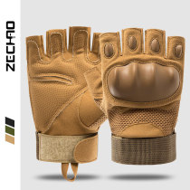 Tactical gloves male fitness half finger outdoor mountaineering protection wear-resistant non-slip fitness 2020 new riding gloves men