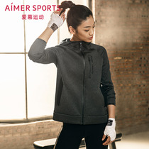 Love sports Any weather Medium thick comfortable and smooth fabric crisp and stylish hooded womens zipper jacket AS144E52