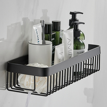 Space aluminum bathroom toilet rack net basket Wall Wall Wall bathroom toilet non-perforated shower gel shelf