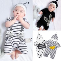 Female Baby Conjoined Clothing Male Baby Net Red Autumn Summer Clothing Full Moon Newborn Cute Winter Warm Autumn Winter Suit