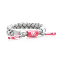 RASTACLAT official lion cub color block series gray pink mini shoelace bracelet