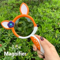 - Outside single exit cute Fawn cartoon childrens kindergarten Insect Viewer 3 5x handheld magnifying glass