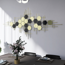 Modern light luxury wall decoration living room wall decoration sofa background wall decoration bedroom wall decoration creative metal pendant