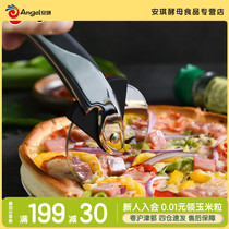 100 Drilling Pizza Wheel Knife Hob Stainless Steel Pizza Knife cutting for home cutting pizza special baking tool