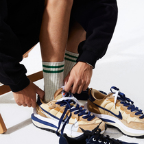 PSO Brand Combed Cotton Yarn striped socks Tide Brand men and women stockings breathable trend midline socks autumn and winter