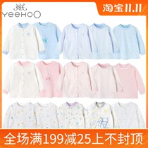 3 fold up British four season baby underwear top cotton men and women baby cardigan pullover autumn clothes