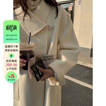 A small small man in the autumn and winter 2022 new Korean loose hair coat