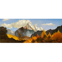 Tong Derecorded Golden Autumn Realistic Cloth Surface Oil Painting Living-room Bedroom Decoration Painting Collection Pure Hand Painted Large Scale