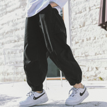 Childrens clothing boy pants trousers spring and autumn casual pants 2021 autumn clothes New style handsome big boy