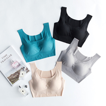 Japanese non-steel ring bra bra no trace sports underwear one-piece vest gathering girl big chest small bra