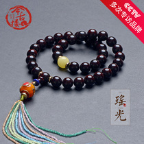 This ancient building Indian Venus old material small leaf red sandalwood hand string 12mm36 holding Buddha beads male rosary female Yaoguang