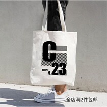 Original Design Brief TOTE BAG Xiaoqing New Canvas Bag for Men and Womens Artistic And Environmental Friendly Shopping Bags Sport