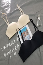 Underwear womens strapless invisible bandeau bra cover chest wrap without trace no steel ring thin student small chest gathered non-slip