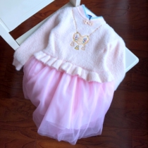 W19248 mesh dress mohair dress-10 16