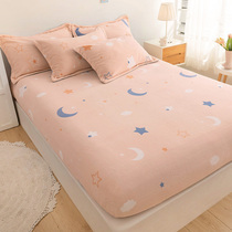 Milk suede bed Hat Hood Coral Suede Bed-in-one-piece Flannel Flannel Flannel Flannel Thickened winter suede Sofa Custom New