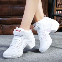 White jazz dance shoes womens shoes soft-soled high-heeled adult sailor dance shoes increased modern square dance shoes spring