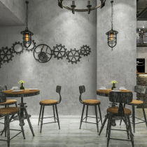 Industrial style retro cement gray vegan ins wallpaper barber shop clothing store living room background wallpaper waterproof