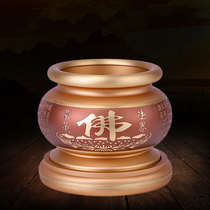 Taiwan pure copper incense burner for home Buddha word heart chin incense burner indoor for Buddha sandalwood stove incense burner ornaments