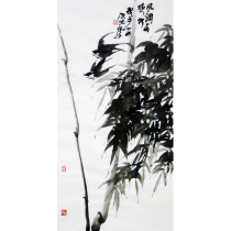 New products Chen Peijie Wind and Rain Shunned Famous Flowers Bird National Painting Real Trail Decoration Collection Auction With Authorization