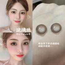 Glazed Pearl Mei Pupil Half Year Throwing Woman Large Diameter Crescent Moon Throwing Degrees 2021 New brown contact lenses Ai Phantom JL