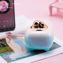 Qiyue Sugar Cat Porcelain Fun Bluetooth Speaker Subwoofer Mini Small Audio High Quality High Volume Home Audio 3d Surround Portable Small Retro Literature Fresh Net Red Home Good