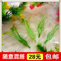 Wire mesh filigree socks flower material Lily core stockings flower DIY handmade lily special flower heart