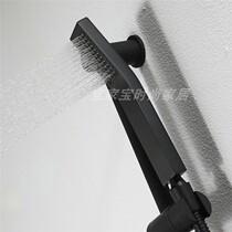 YJB all-copper handheld shower head upscale matt matt black portable shower nozzle bathroom concealed shower accessories
