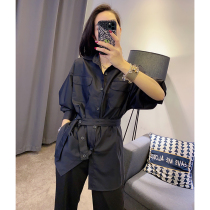 Cashiered long shirt woman long sleeve design sensation Little crowdblouse 2022 Spring autumn new womens European station Eurostock