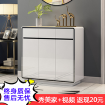 Shoe cabinet home door simple modern large capacity storage light luxury porch cabinet baking lacquer shoe cabinet entrance storage shoe cabinet