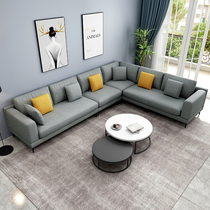 Nordic fabric sofa combination simple modern small apartment living room sofa with latex down Nordic sofa