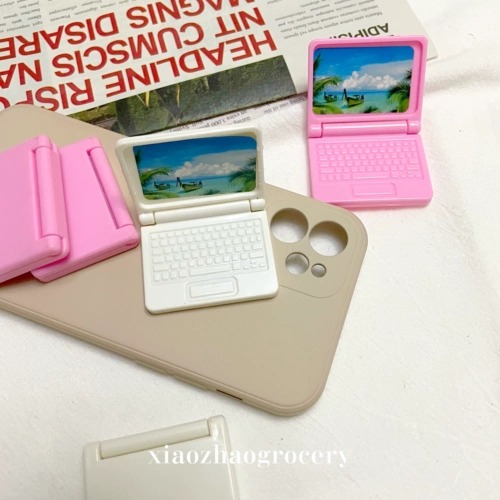 Планшетный складной ноутбук, кремовая наклейка, чехол для телефона, туфли