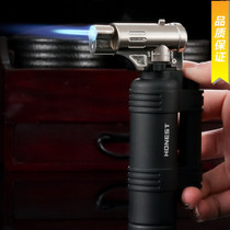 Baicheng windproof fire gun straight into the lighter creative personality inflatable metal full fire gun