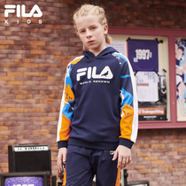 FILA x STAPLE FILA childrens clothes for childrens sweatshirt 2021 Autumn New China big boy long sleeve hooded top