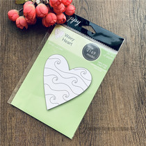 Poppy Stamp Wavy Heart Imported Die